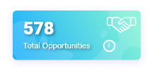 total opportunities on blue gradient background